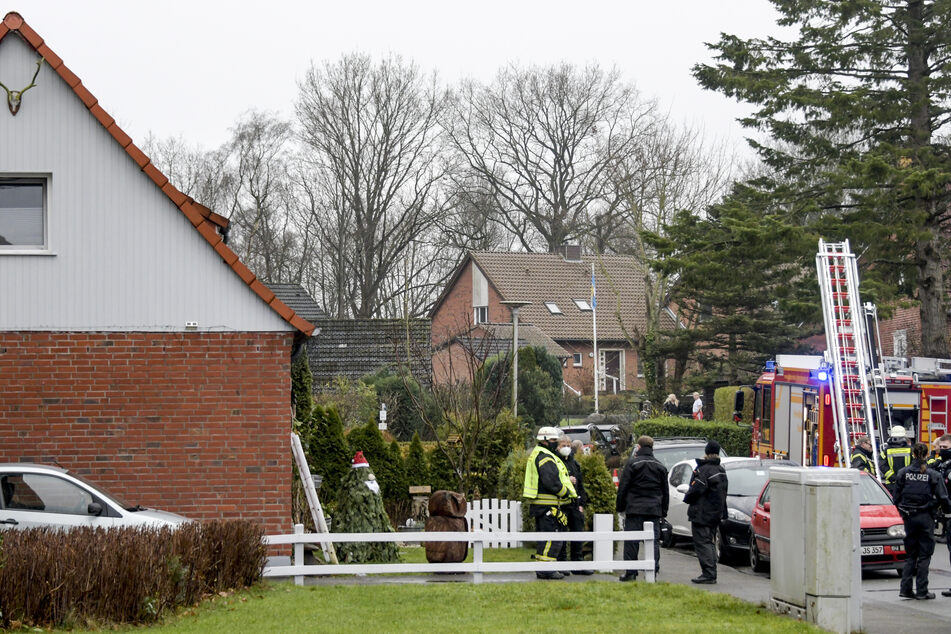 Der Wintergarten wurde durch die Explosion zerstört und das Haus erheblich beschädigt.