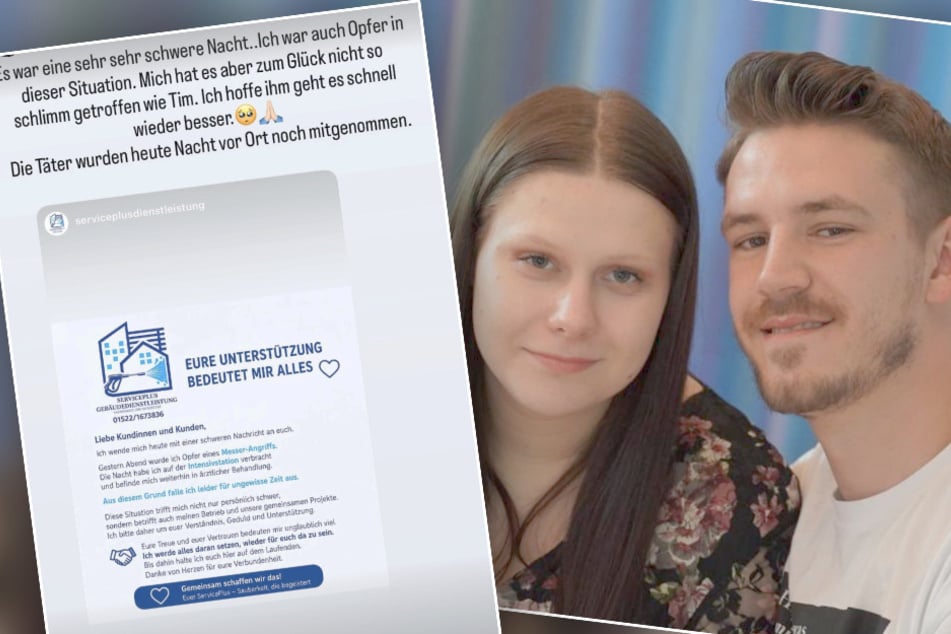 Lavinia Wollny (25) und ihr Verlobter, Tim Katzenbauer (26), sind am Wochenende Opfer einer Messerattacke geworden.