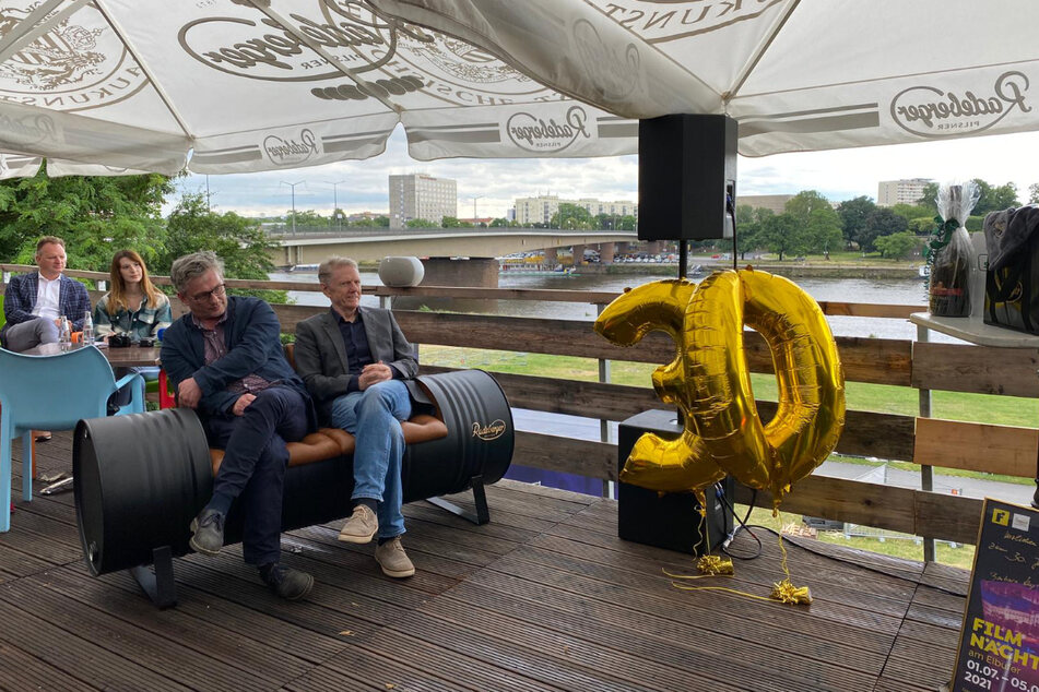 Die Filmnächte-Macher Matthias Pfitzner (l.) und Johannes Vittinghoff bei der Pressekonferenz am Mittwoch.