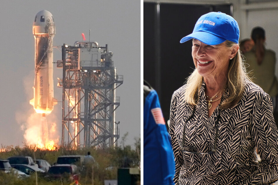 Laura Shepard Churchley (74), die Tochter des früheren Nasa-Astronauten Alan Shepard, wurde von Blue Origin ins All geflogen.