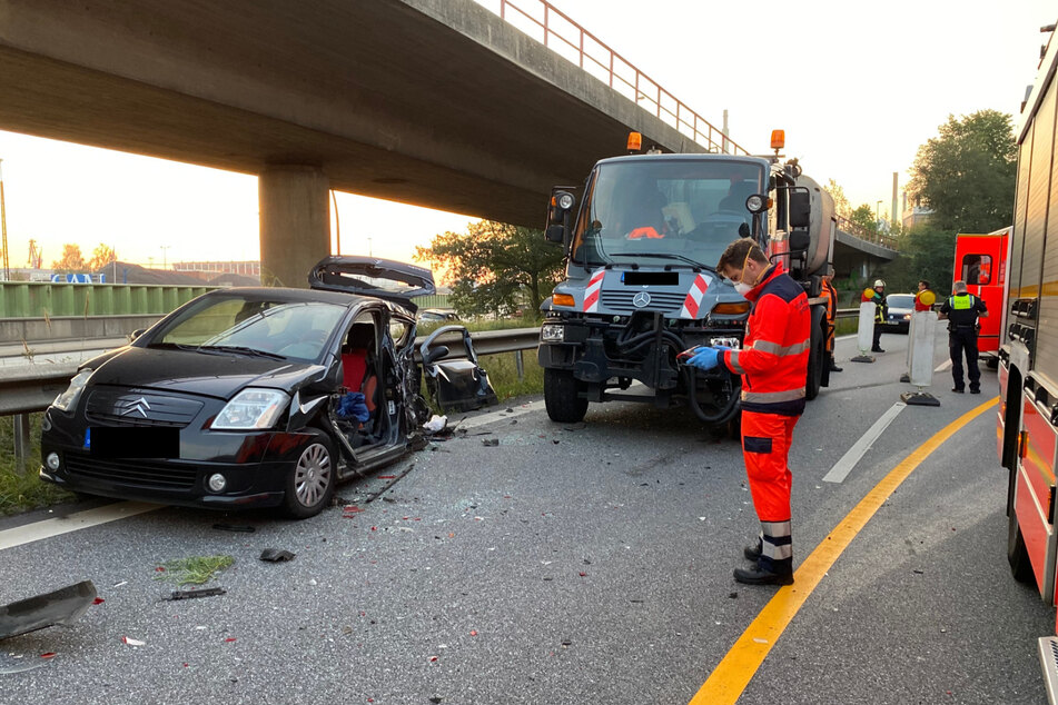 Rettungskräfte im Einsatz.