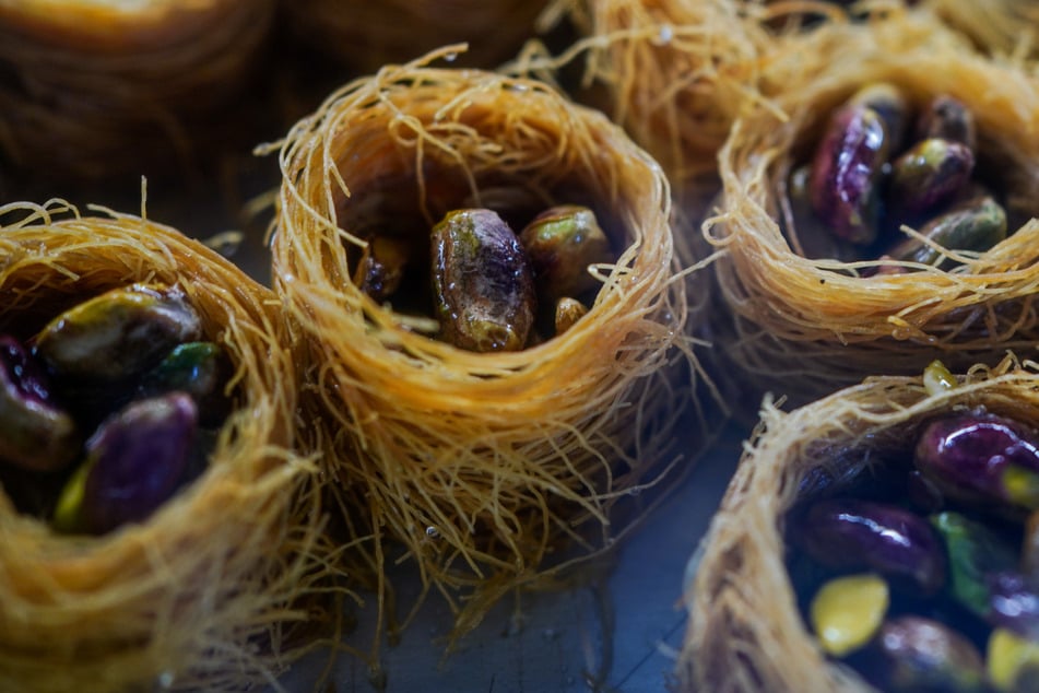 Diese zarten Baklava-Nester aus dem "Café Kardamom" sind handgemacht.