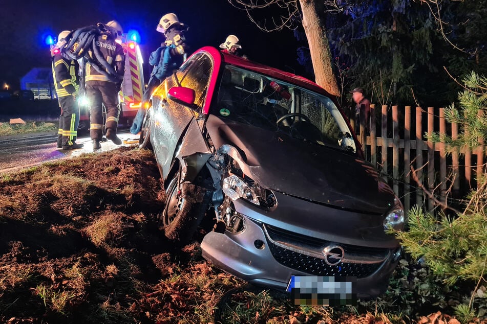 Ein junger Opel-Fahrer (18) verursachte am Donnerstagnachmittag einen Crash in Wilkau-Haßlau (Landkreis Zwickau).