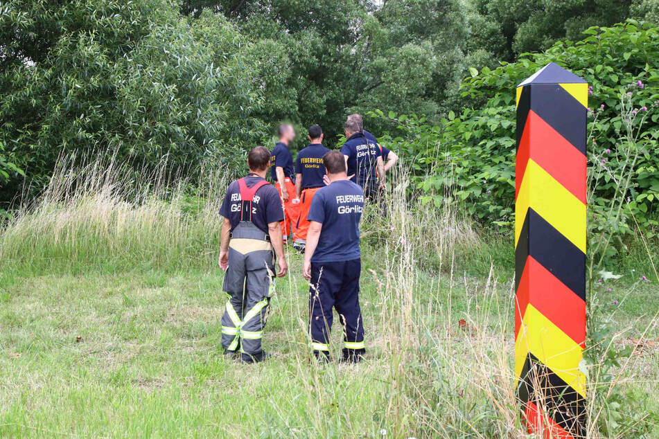 Rettungskräfte vor Ort.