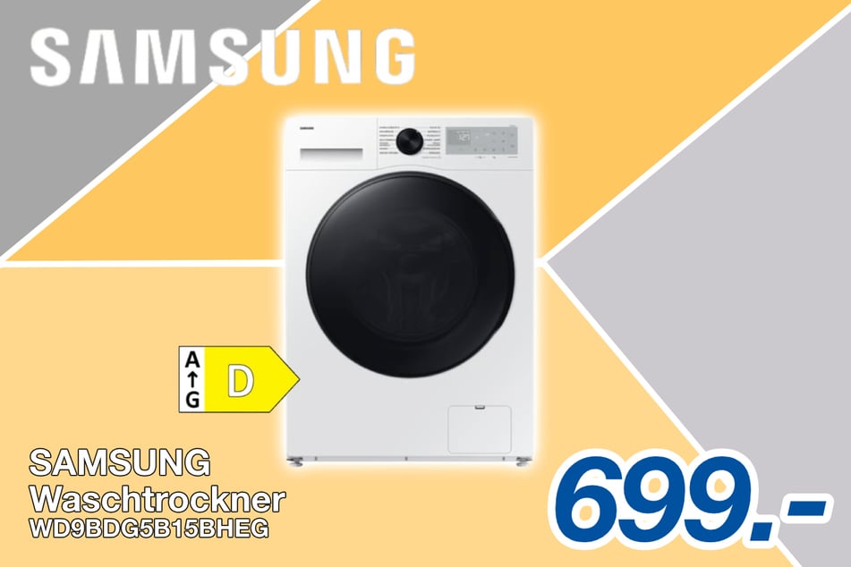 Der Samsung Waschtrockner
für 699 Euro.