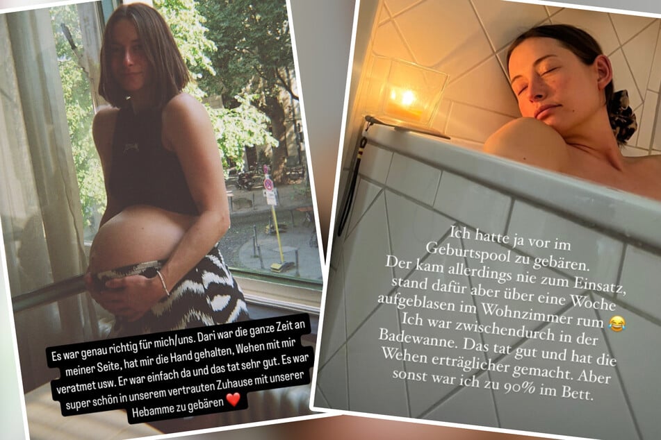 In ihrer Instagram-Story hat sich Jennifer Zander (30) an die Geburt ihres ersten Sohnes Anton vor etwa einem Monat erinnert.