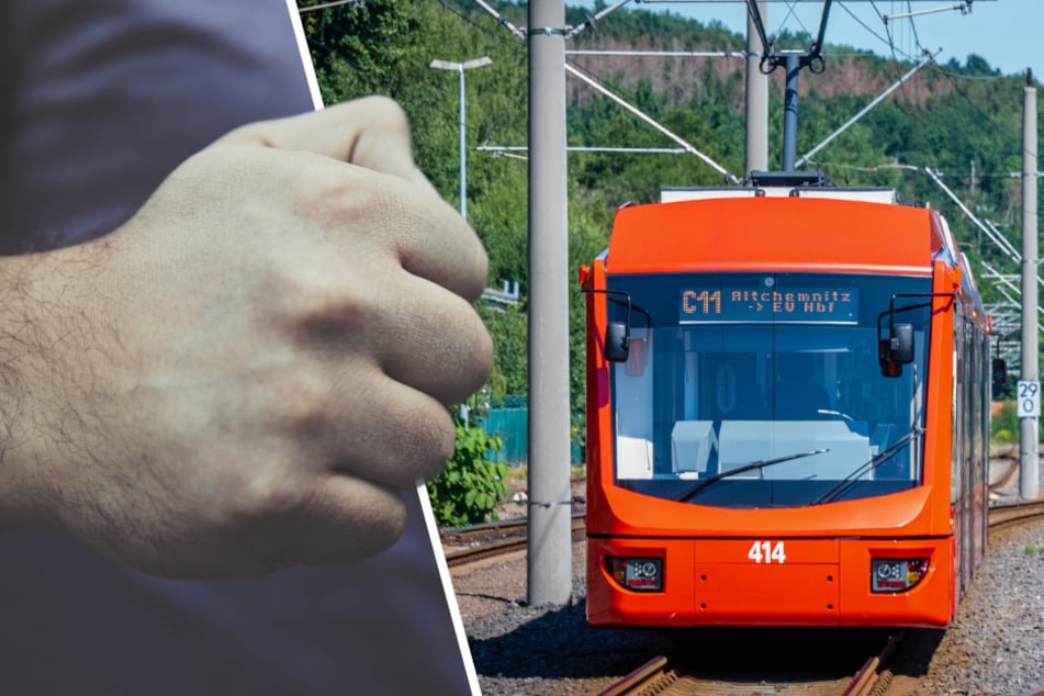 Chemnitz: Brutaler Vorfall in Chemnitzer City-Bahn: Mann prügelt Fahrgast ins Krankenhaus