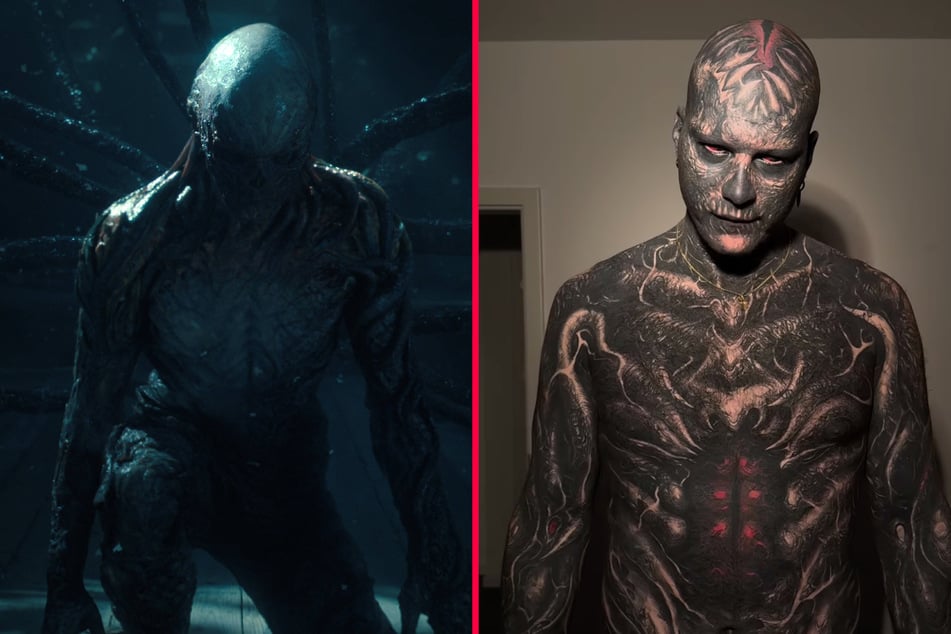 Ink addict The Reborn has at least in part modeled his radical tattoo transformation on Stranger Things villain Vecna.