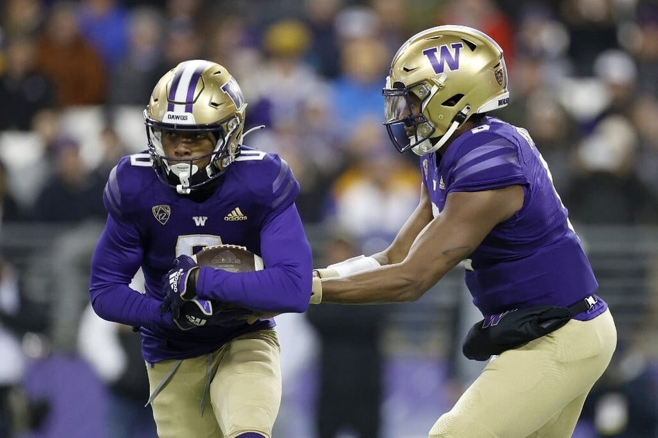 Washington's Heisman caliber quarterback Michael Penix Jr. (r.) is set to return to college football next season and make another Heisman campaign beginning at the Alamo Bowl.