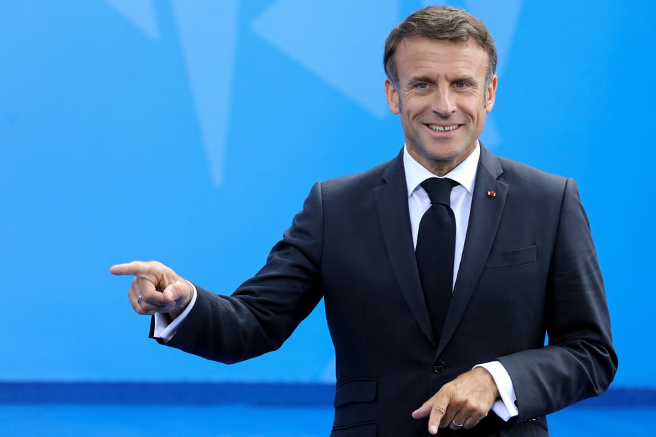 Frankreichs Präsident Emmanuel Macron (45) in Litauen.