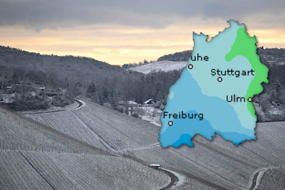 In den kommenden Tagen steigt die Regenwahrscheinlichkeit im Südwesten, wie die Karte zeigt.