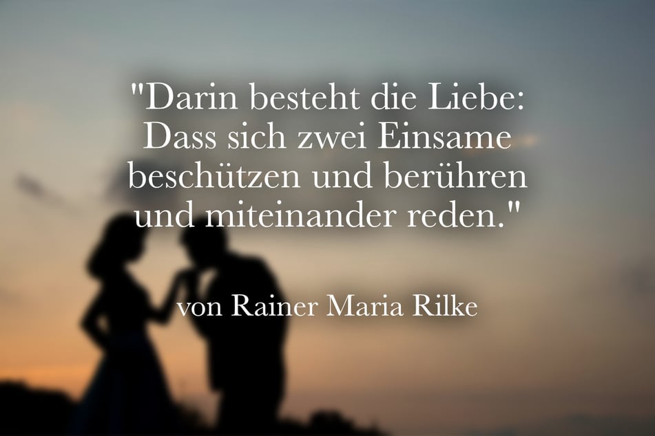 Ein besonderes Zitat über die Liebe von Rainer Maria Rilke.