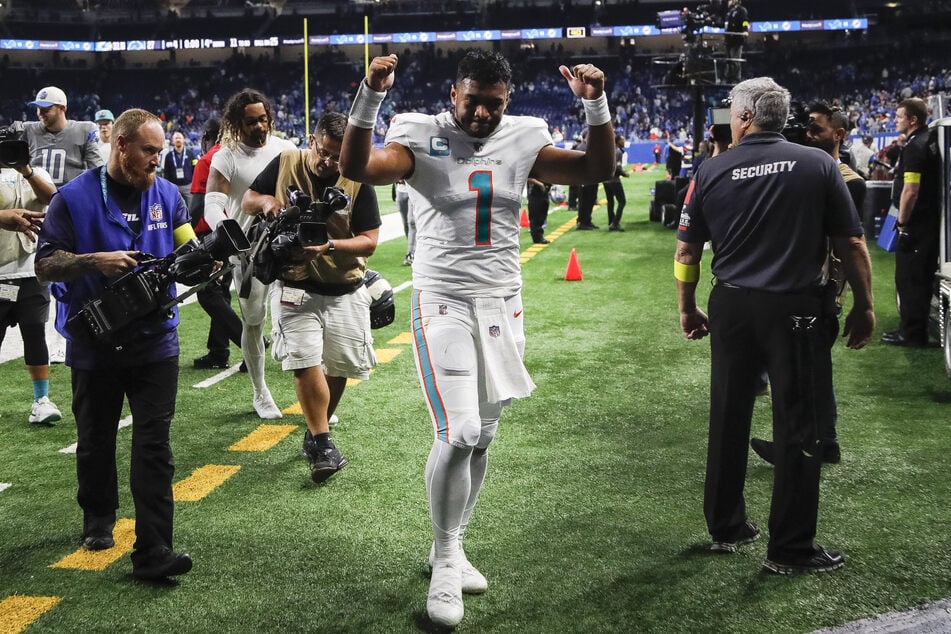 NFL: Miami Dolphins win shootout with Detroit Lions as Tagovailoa shines