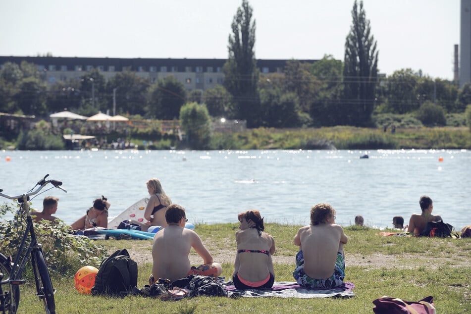 Viele Dresdner nutzen das Areal im Sommer zum Baden und Ausspannen. (Archivbild)