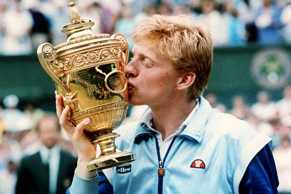 Boris Becker gewann diverse Turniere - hier feiert er seinen zweiten Wimbledon-Triumph.