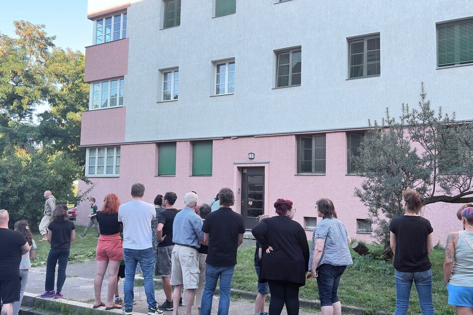 Die Polizei war ebenfalls vor Ort.