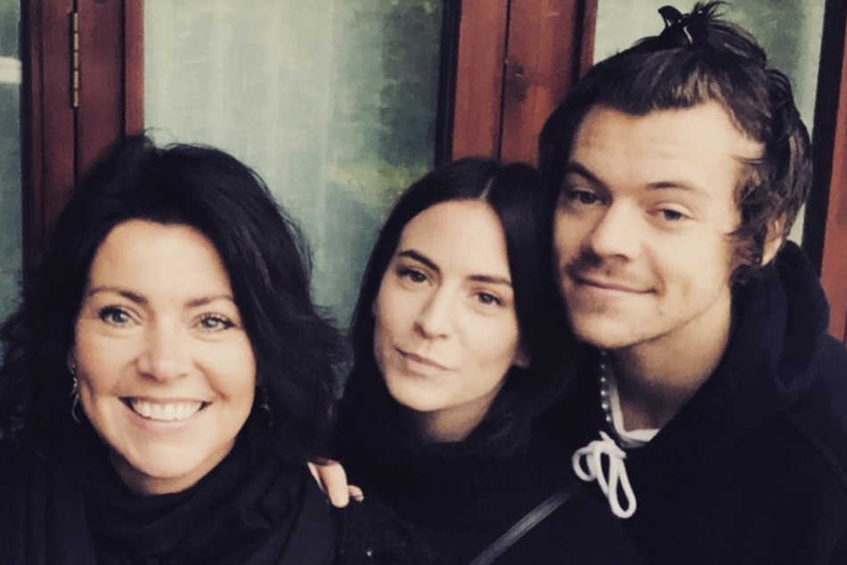 Anne Twist (l) expressed her pride in both Harry Styles and his sister Gemma (c) in a new interview.