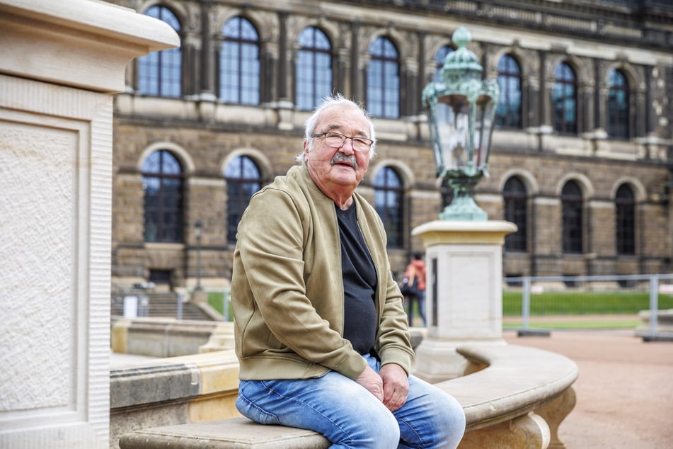 Wolfgang Hahn (77) aus Dresden ist froh, den Zwingerhof wieder besuchen zu können.