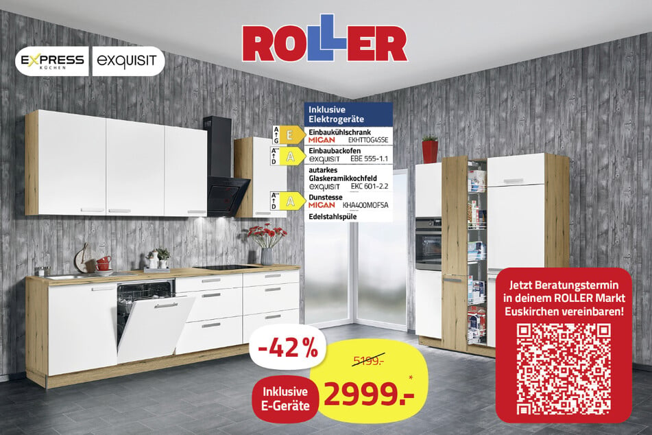 Küchenzeile von Express Küchen für nur 2.999 statt 5.199 Euro*.