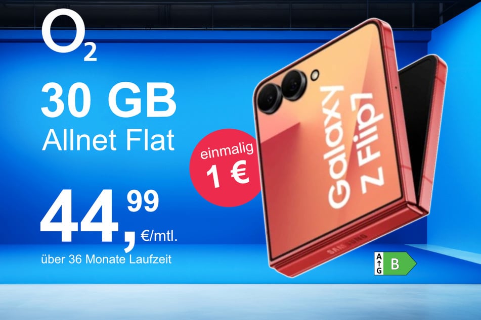 Das Samsung Galaxy Z Flip7 im o2 Mobile M für einmalig 1 Euro.