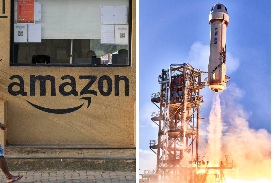 Amazon has partnered with Jeff Bezo's Blur Origin and other companies to send satellites in to space to provide internet for the masses.