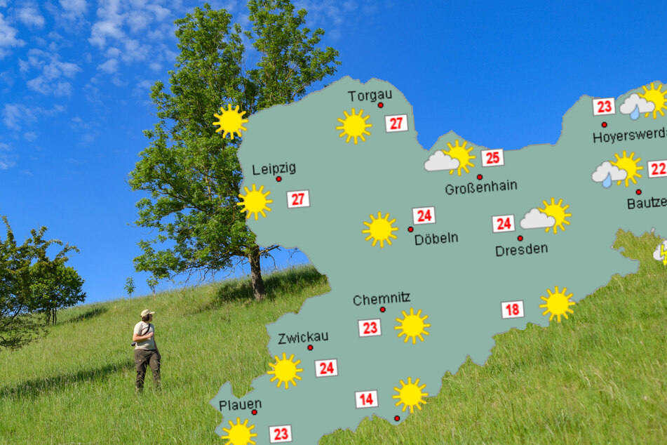 In den nächsten Tagen können sich die Menschen in Sachsen auf hohe Temperaturen freuen.