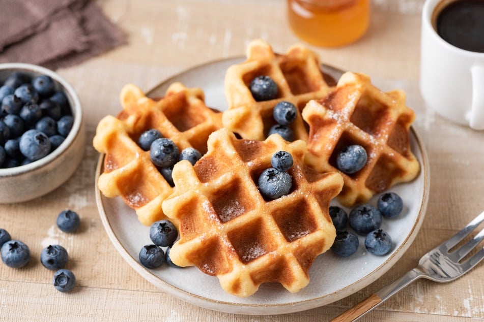 Eine süße Versuchung: Leckeren, fluffigen Waffeln kann fast niemand widerstehen.