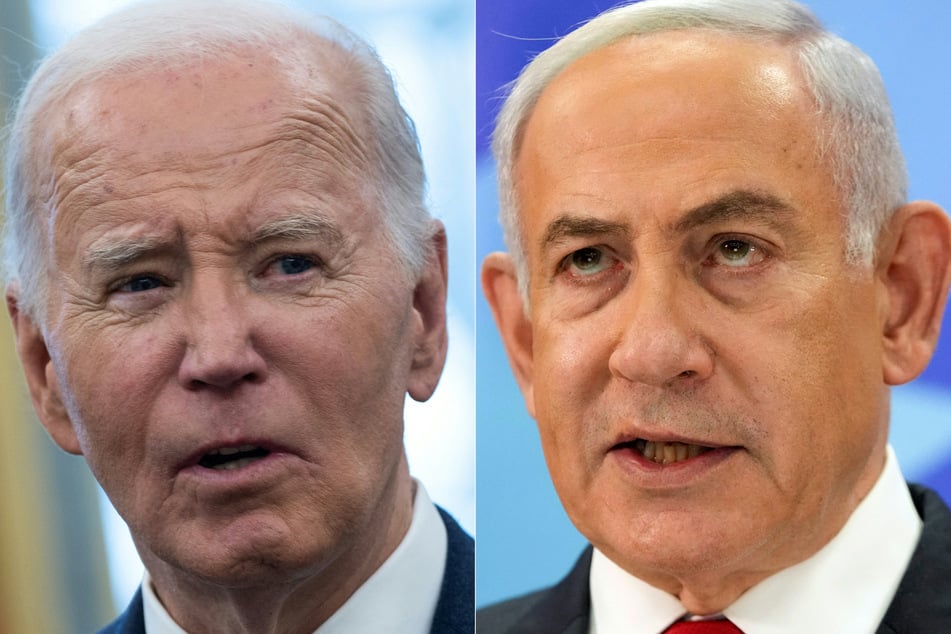 Israeli Prime Minister Benjamin Netanyahu (r.) spoke with outgoing President Joe Biden on Sunday, updating him on progress in negotiations to reach a hostage release deal in Gaza.