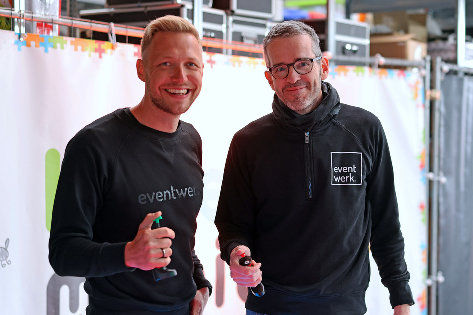 Andreas Fischer (l.) und Clemens Kruczynski (r.) sind die Geschäftsführer vom Eventwerk.