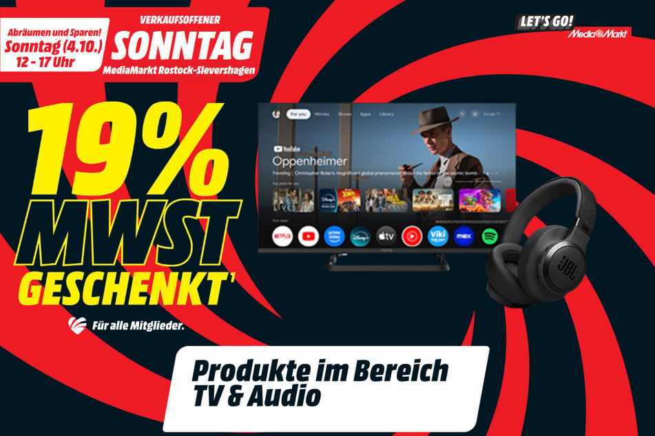 Angebote im Bereich TV und Audio.