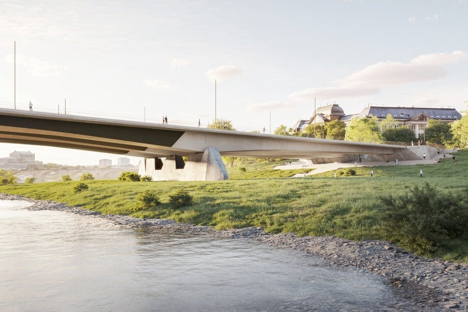 Das Bauwerk ordnet sich behutsam in die bestehende Landschaft ein.