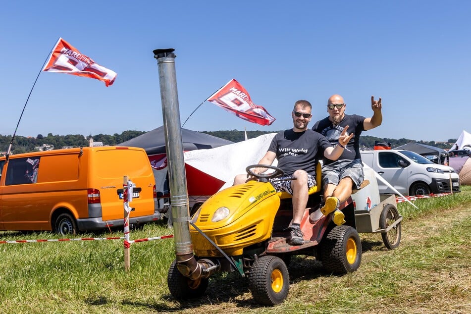 Mathias Berg (39) und Jens Althammer (45) sind seit 20 Jahren auf dem Ankerberg dabei.