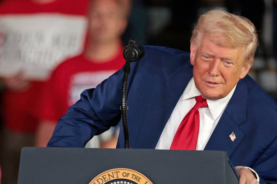 Trump deflects blame as economy shrinks: "This is Biden's Stock Market"