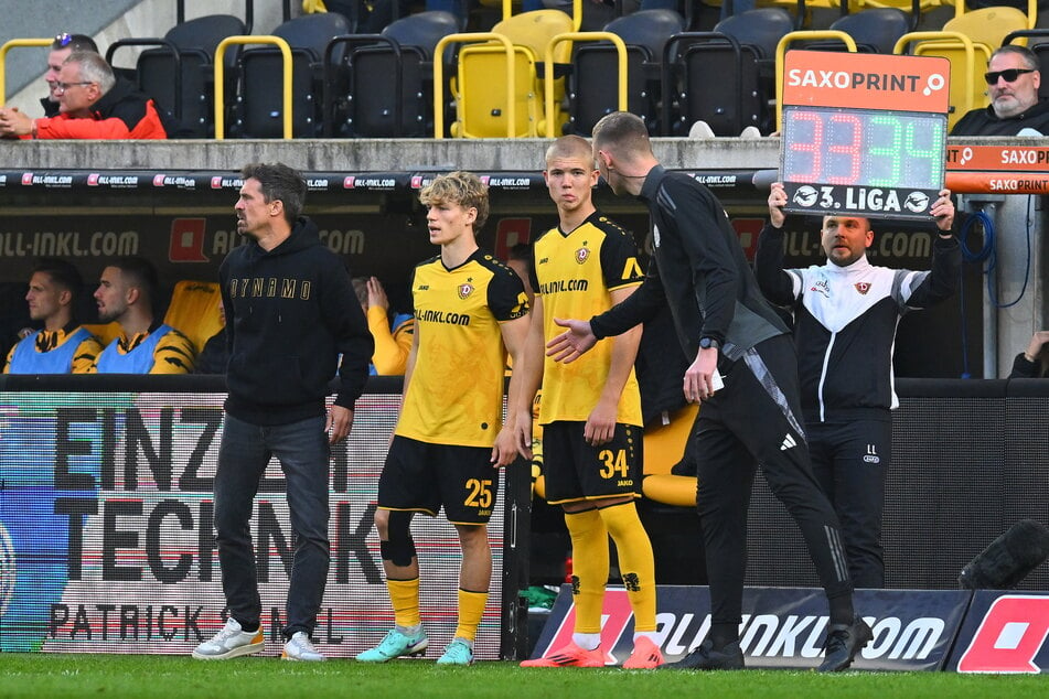 Jonas Oehmichen (20, 2.v.l.) und Dmytro Bohdanov (17, 3.v.l.) schafften den Sprung zu den Profis zwar auch ohne zweite Mannschaft, um diese Chance aber mehr Talenten zu geben, geht Dynamo ab der kommenden Saison auch mit einer U21 an den Start.