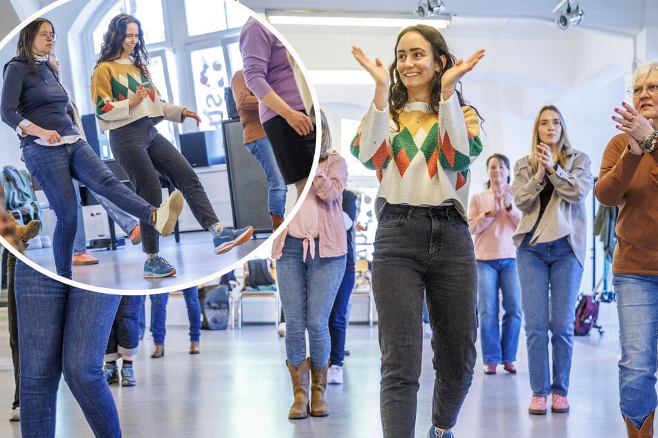Dresden: TAG24-Reporterin testet "Line Dance": Tanzen in Reih und Glied - kein Problem, oder doch?