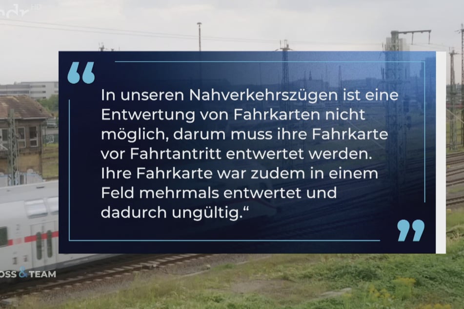 Die Deutsche Bahn bleibt dabei: Die Fahrkarte war ungültig.