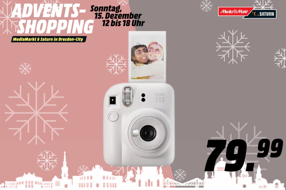 Fujifilm-Sofortbildkamera für 79,99 Euro.