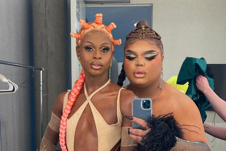 Symone (l.) and Kandy Muse (r.) were up against each other in a fierce lipsync!