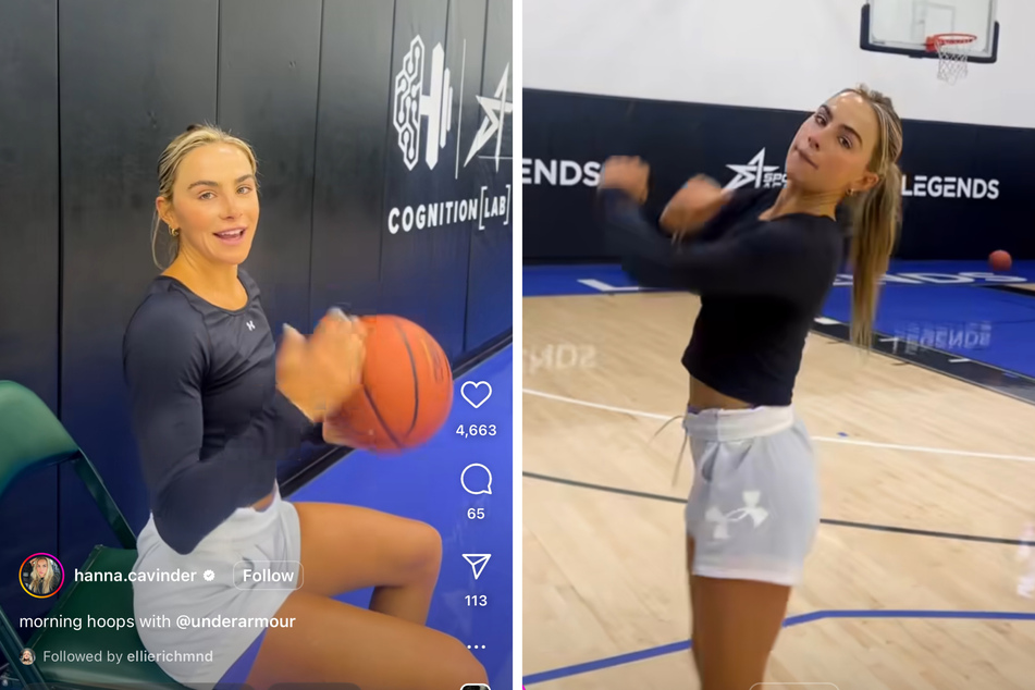 Hanna Cavinder went viral in a reel she posted to remind everyone of her partnership with Under Armour, enthusiastically shouting out the brand.