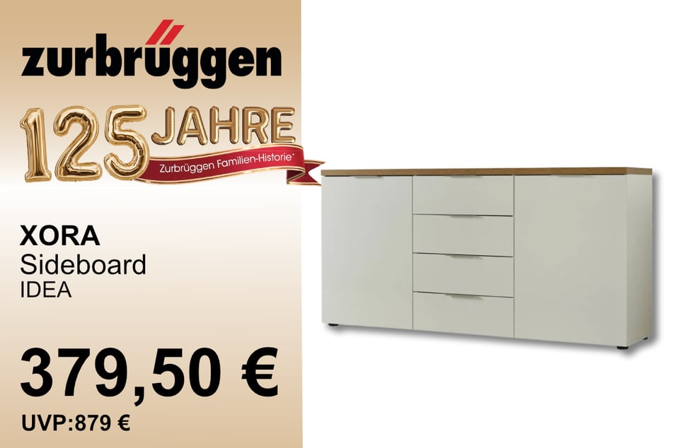 Das XORA Sideboard für 379,50 statt 879 Euro.