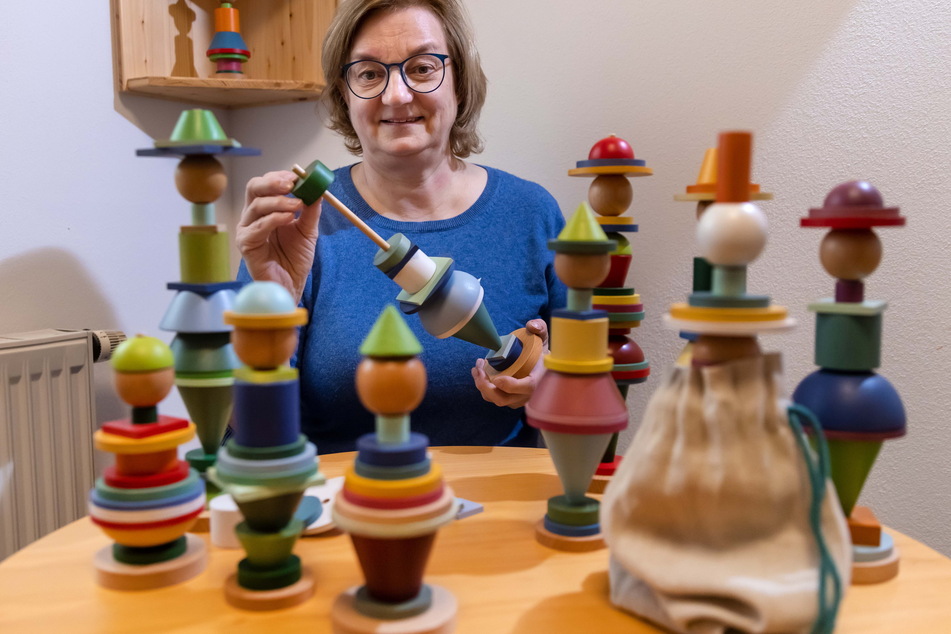 Ines Gablenz (55) bietet ihre Steckfiguren im neuen Online-Shop "Gabolin" an.