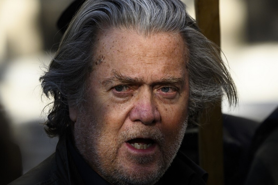 Former Trump Administration White House advisor Steve Bannon leaves after an appearance in the Federal District Court in Washington DC in November 2021.