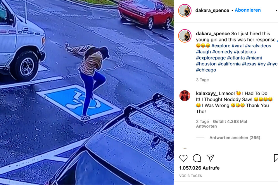 Dakara Spence teilte das Video ihrer neusten Angestellten und erzielte innerhalb weniger Tage über eine Millionen Views.
