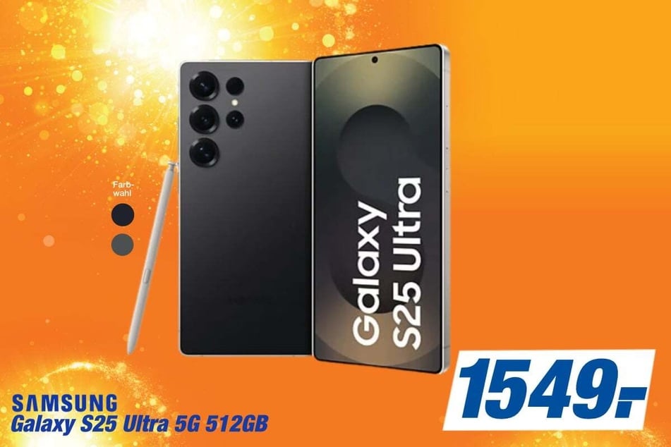 Samsung Galaxy S25 Ultra (512 GB) für 1.549 Euro.