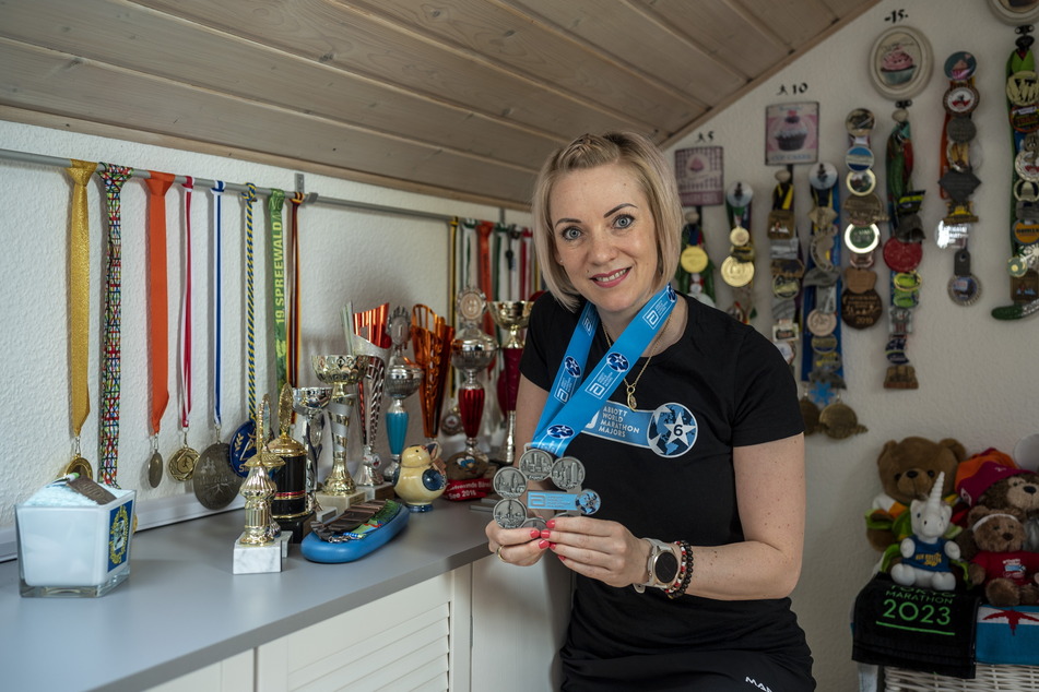 Jeany Süß (38) hat schon endliche Lauf-Medaillen sammeln können.