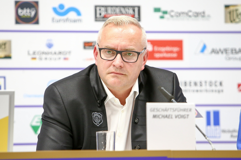 FCE-Geschäftsführer Michael Voigt stimmt nicht in allen Punkten mit den DFL-Plänen überein. (Archivbild)