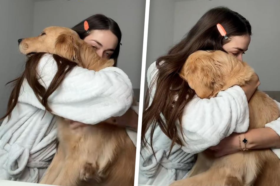 Raelynn und Rubie teilen eine innige Umarmung.