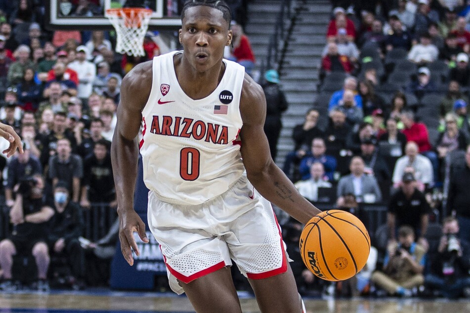 Arizona Wildcats guard Bennedict Mathurin led all scorers with 27 points in the Pac-12 title game.
