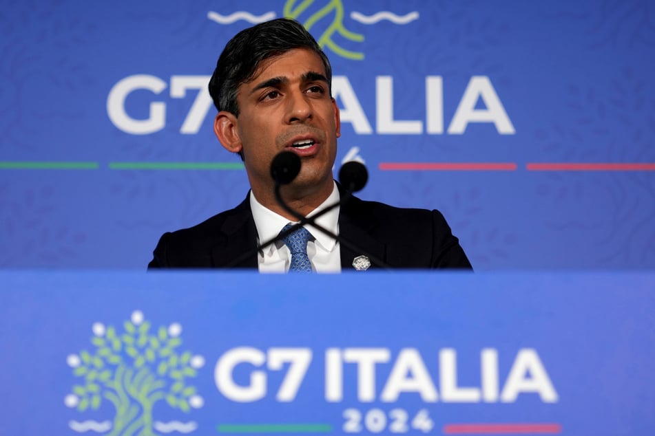 Der britische Premierminister Rishi Sunak (44) auf dem G7-Gipfel.