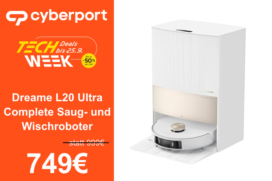 Dreame L20 Ultra Complete Saug- und Wischroboter für 749 Euro.